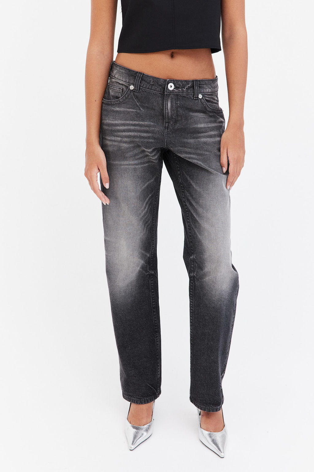 Straight Low Jeans - H&m фото 3