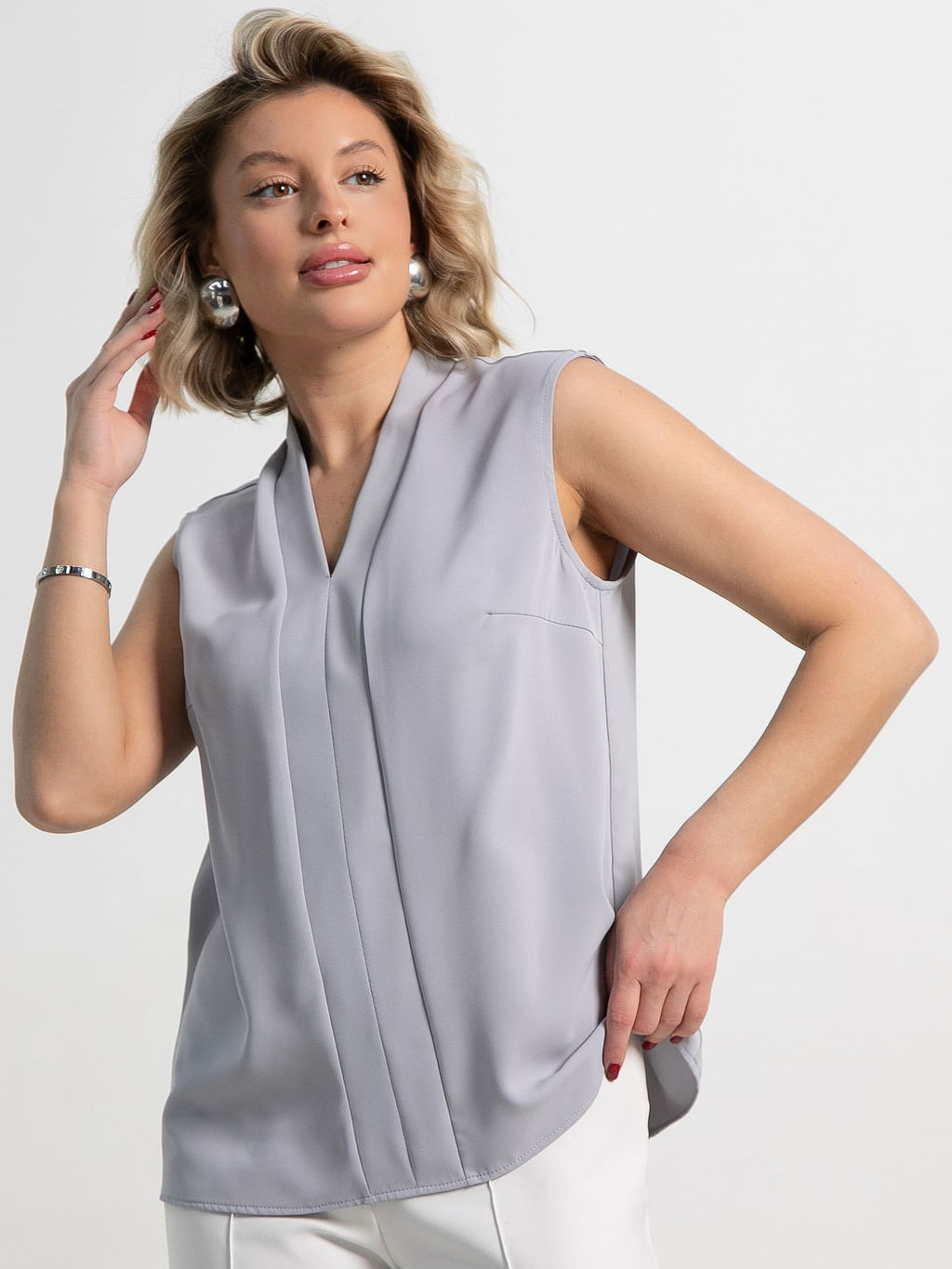 Блуза Камирэн (жемчужная) Б15303-46М