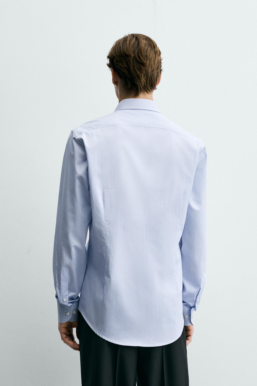 CAMISA REGULAR FIT ALGOD?N / Rayas - Zara фото 3