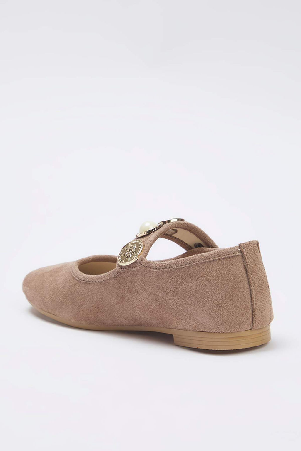 Trendyol Shoes Siyah Tokal? Aksesuar Detayl? Yuvarlak Burun Tuvit Mary Jane Kad?n Babet TAKSS25BE00011 - Trendyolmilla фото 4