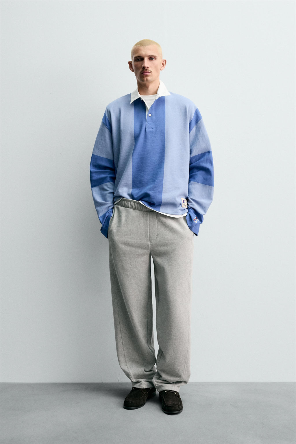 CHAMPION ® X ZARA COLOUR BLOCK POLO SHIRT