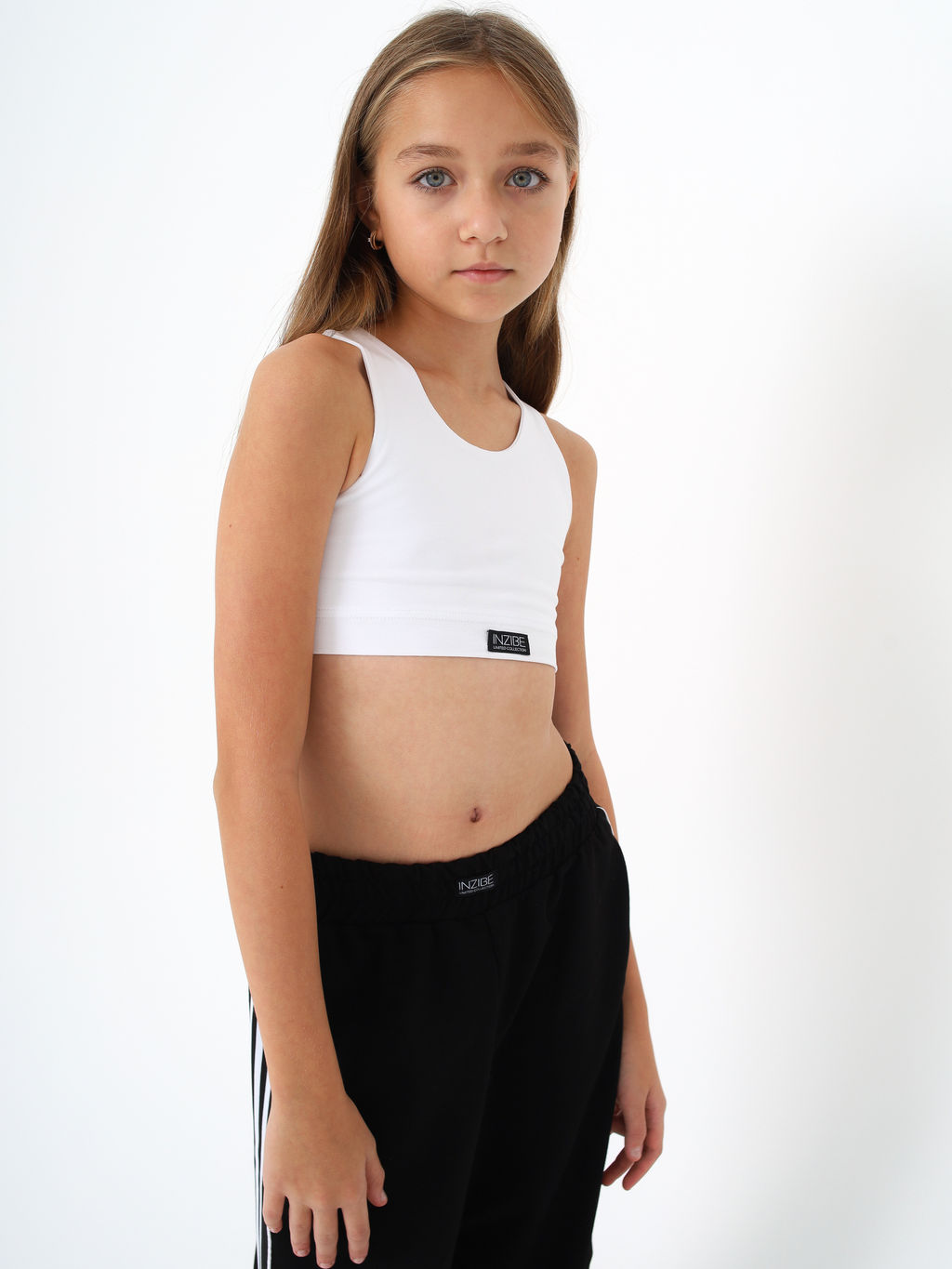 Топ базовый детский, белый - Inzibe фото 6