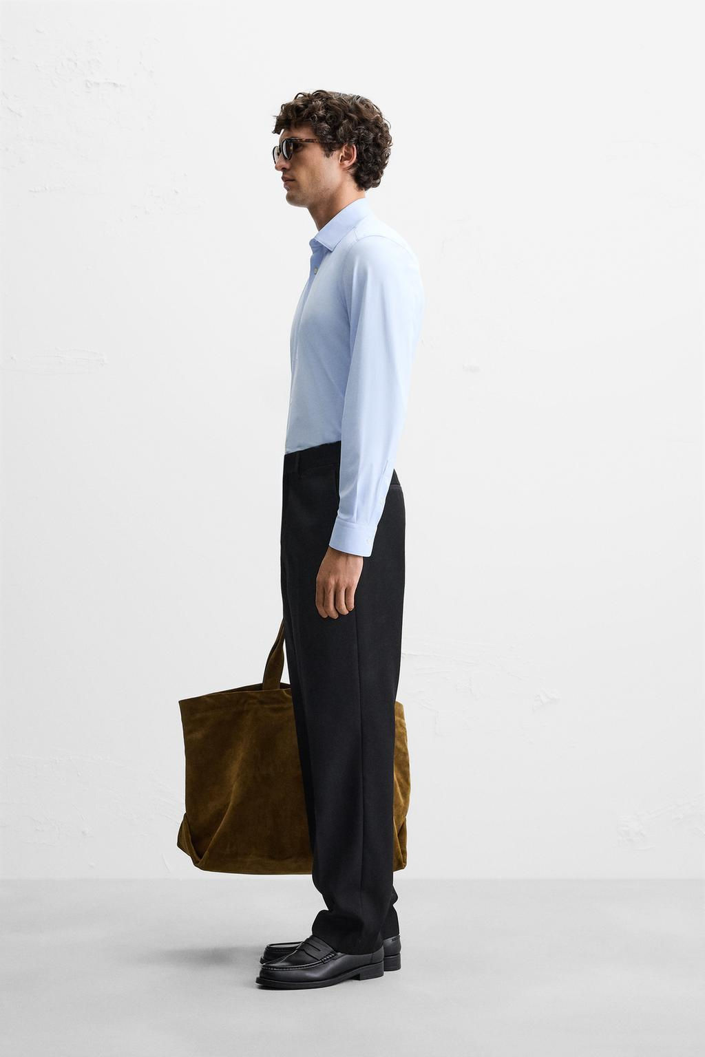 TEXTURED STRETCH SHIRT - Zara фото 20