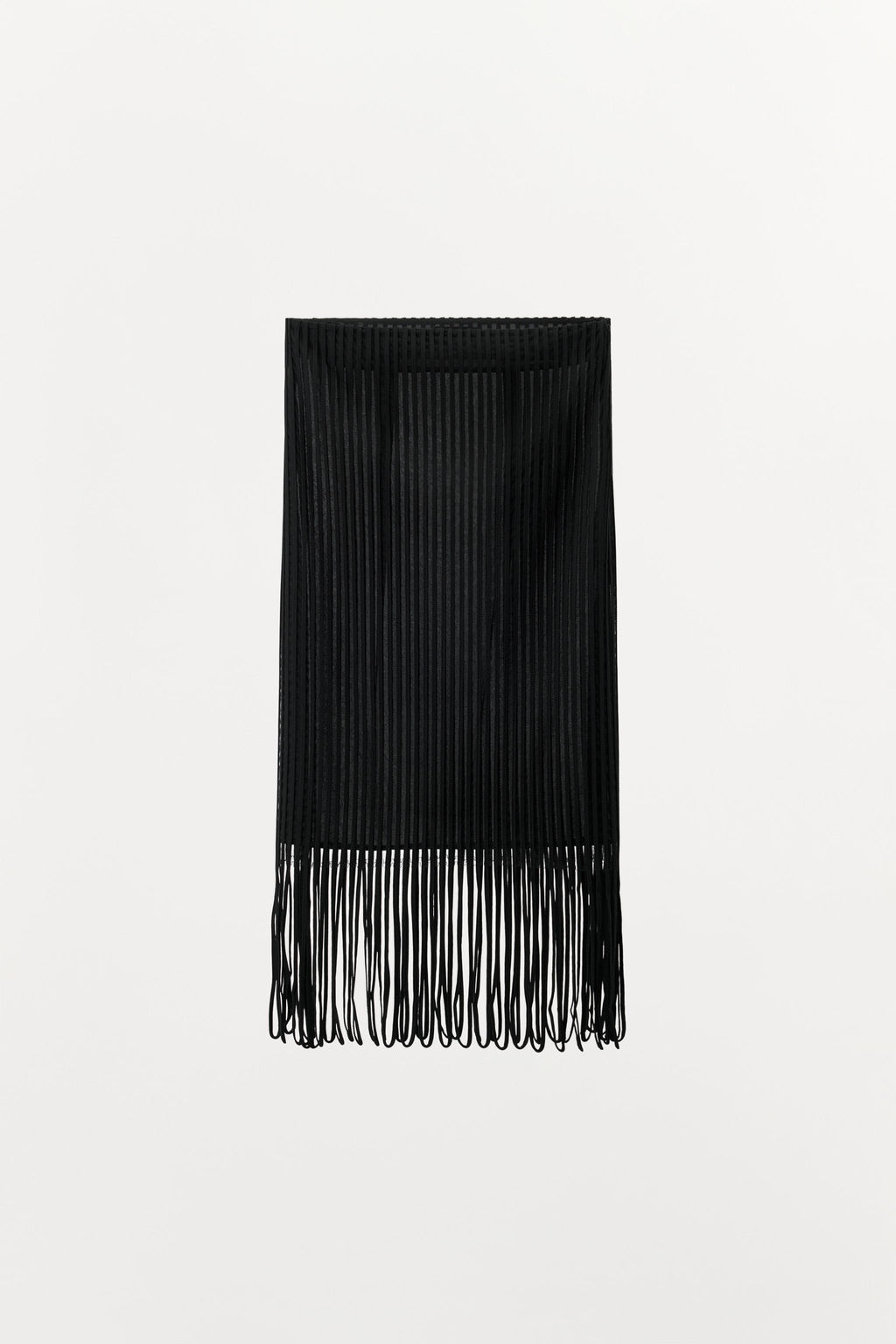SKIRT WITH FRINGED STRAPS - Zara фото 6