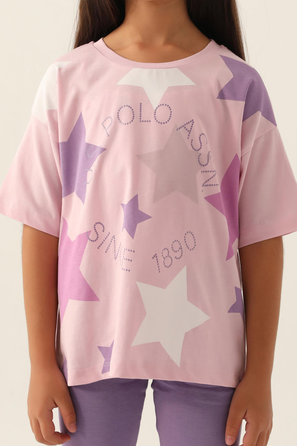 Пижамный комплект пудрово-розового цвета для девочки - U.s. polo assn фото 10