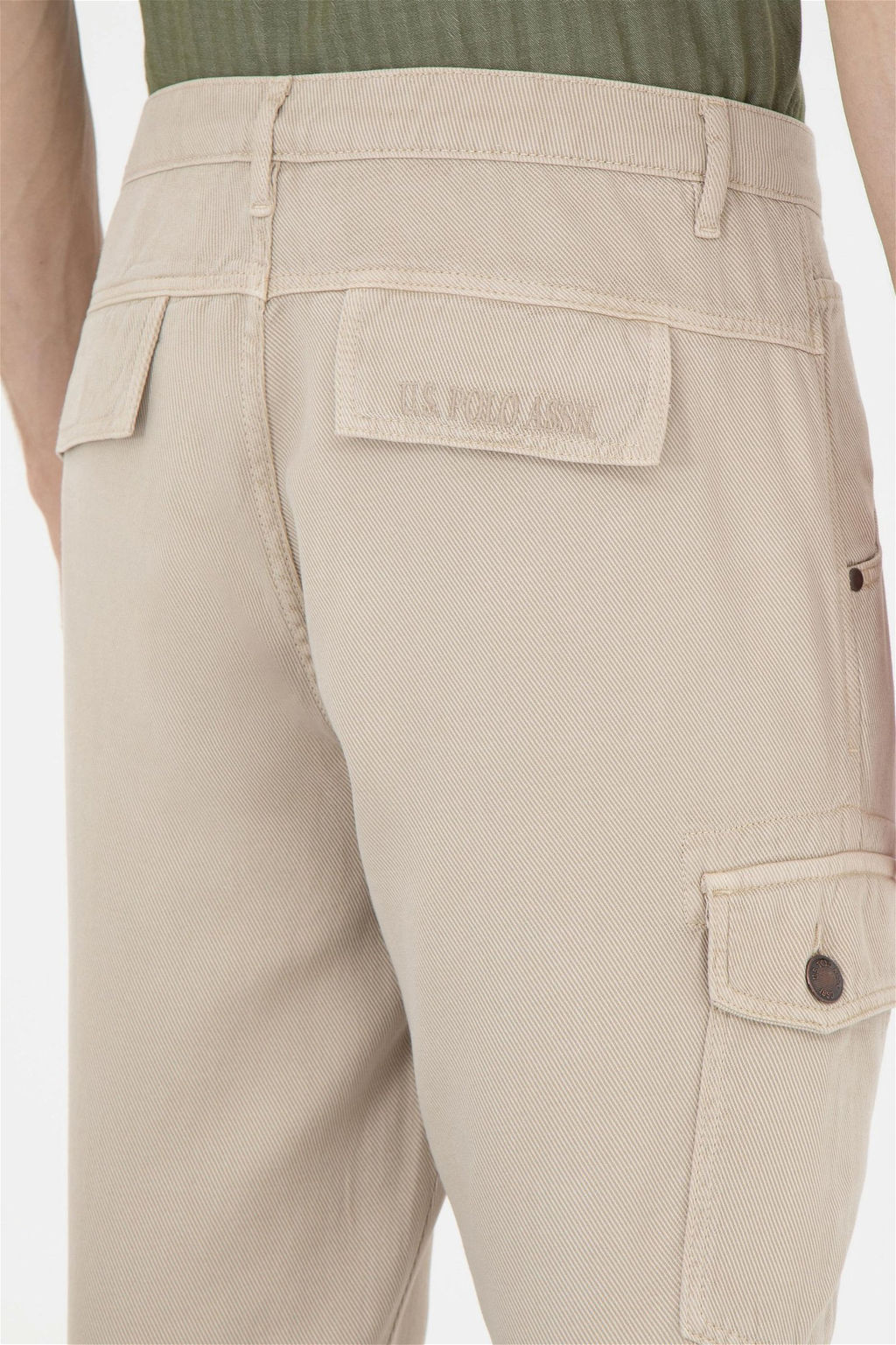 Мужские бежевые брюки из плотной ткани - U.s. polo assn фото 7