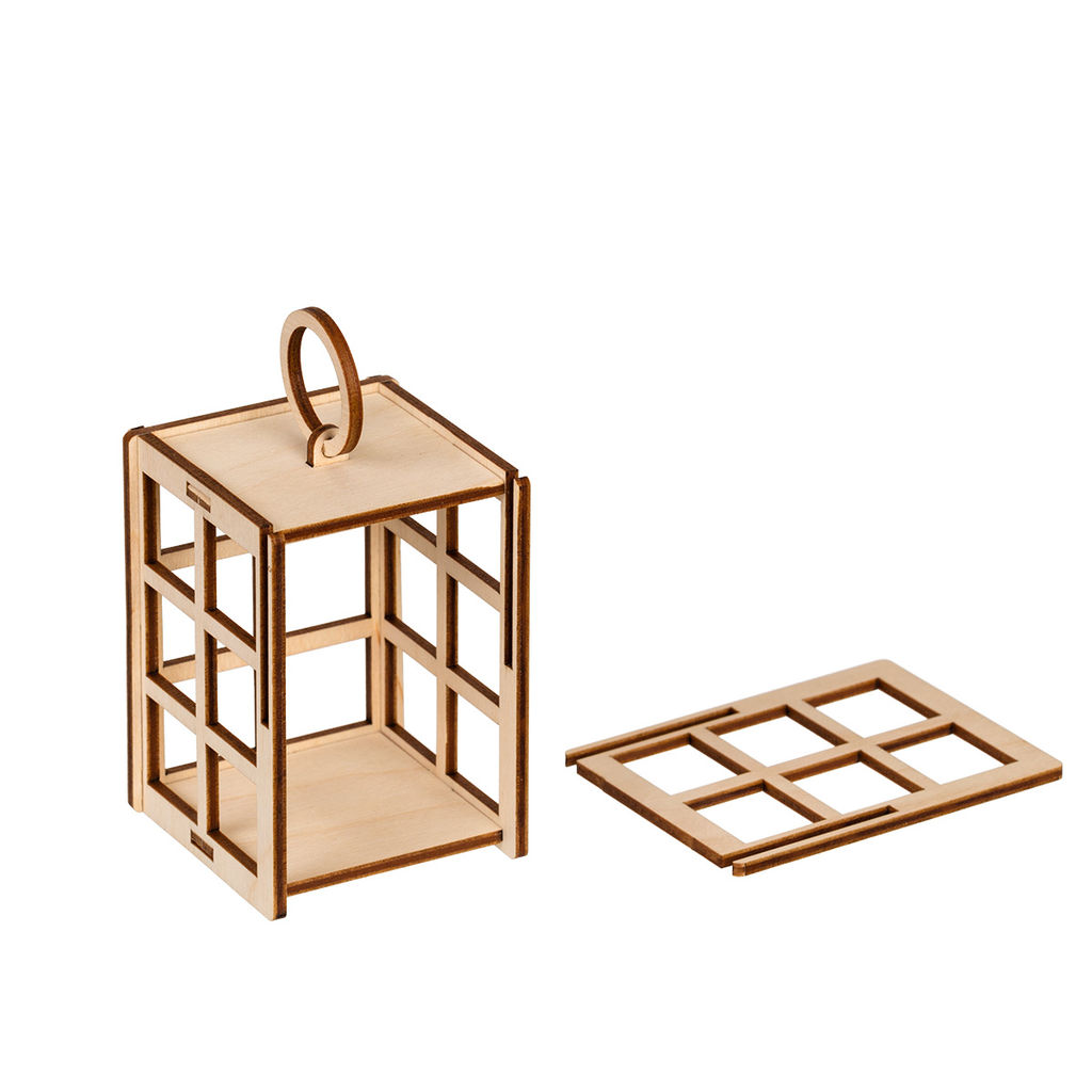 Заготовка для декорирования Mr. Carving КЛ-19 Заготовка Фонарик фанера 6 х 6 х 8 см 01 фото 5