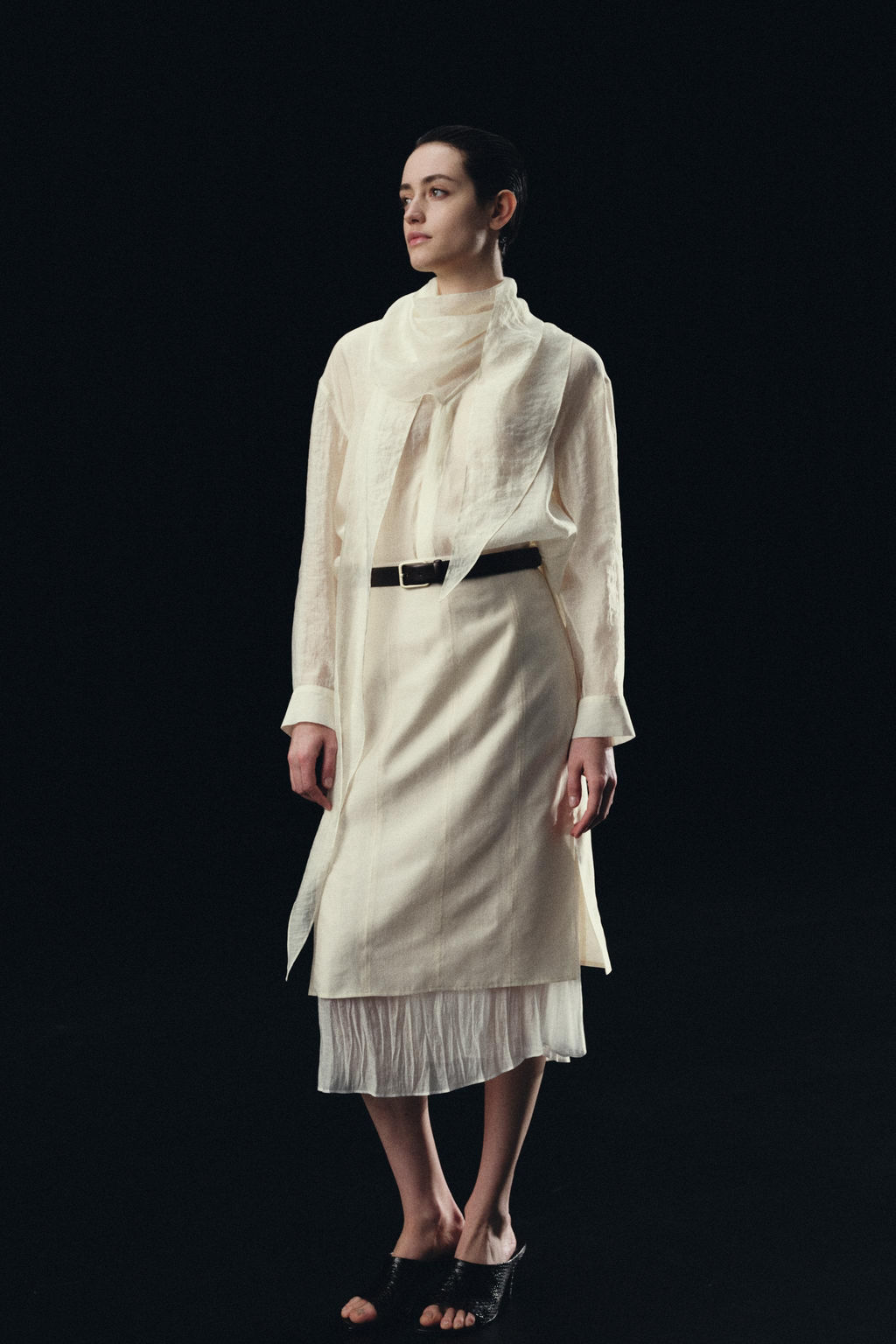 CAMISA PA?UELO ZW COLLECTION / Crudo - Zara фото 3