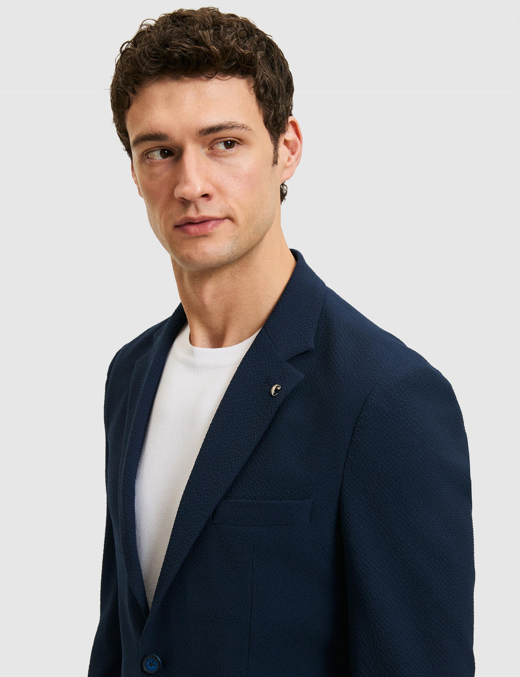 Lacivert Slim Fit Ceket