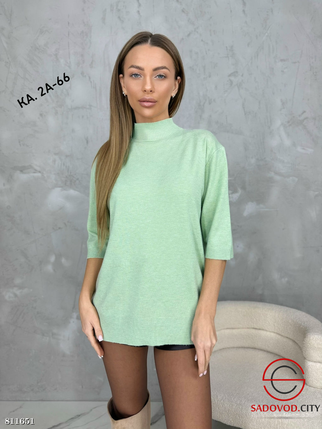 Водолазка женская 3/4 рукав - Bruno фото 7