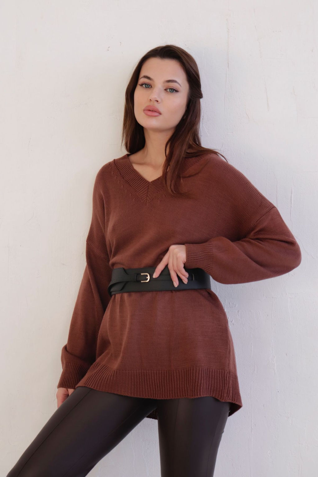 10401 Пуловер коричневый - Martichelli фото 9