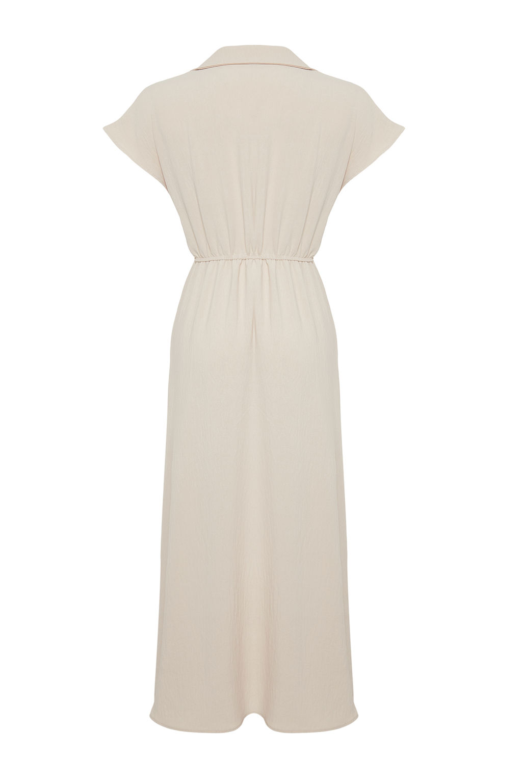 TRENDYOLMILLA Siyah A Kesim Kruvaze Yaka Aerobin Midi Dokuma Elbise TWOSS24EL00599  фото 16