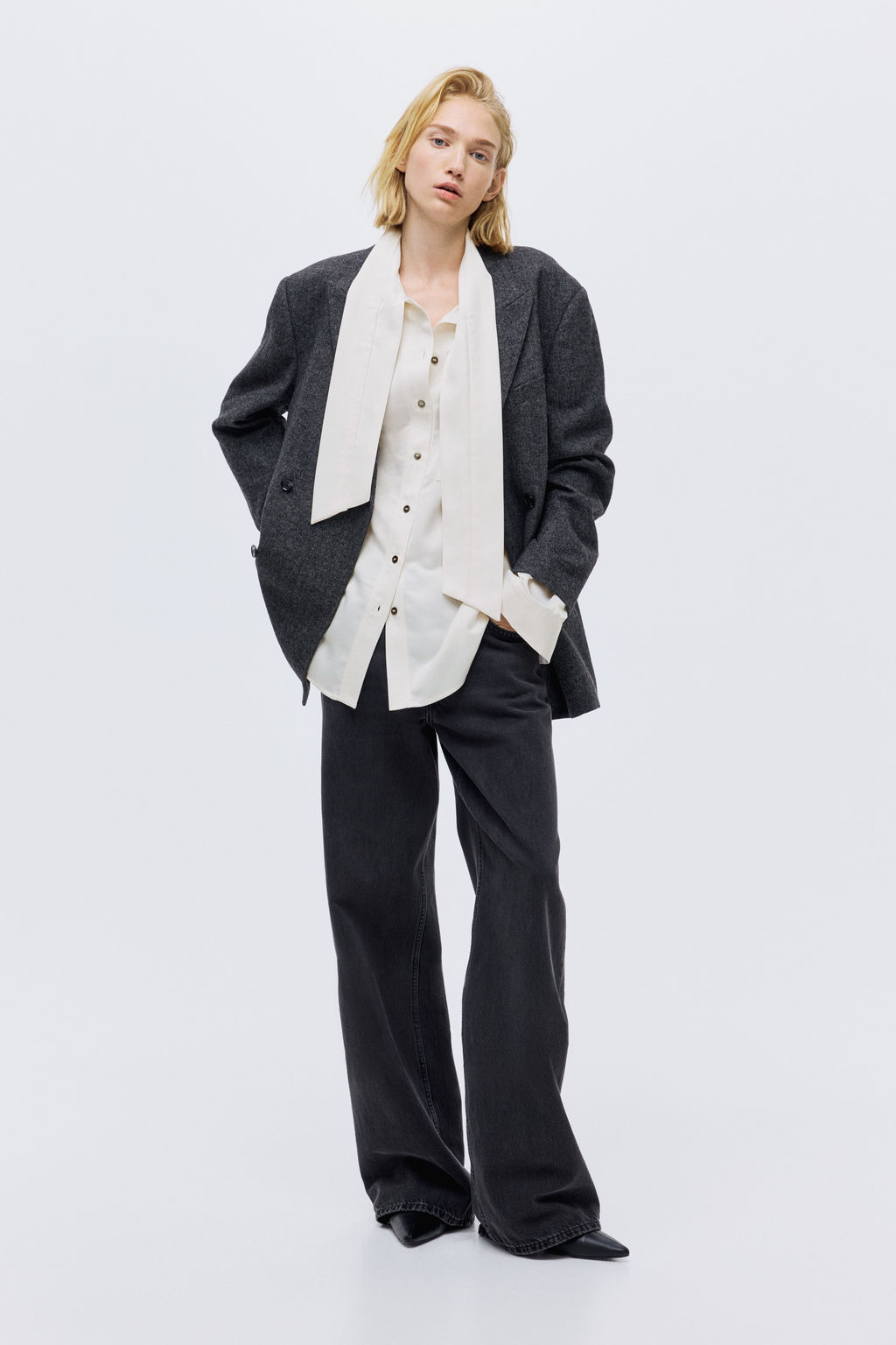 Blusa con lazada - H&m фото 2