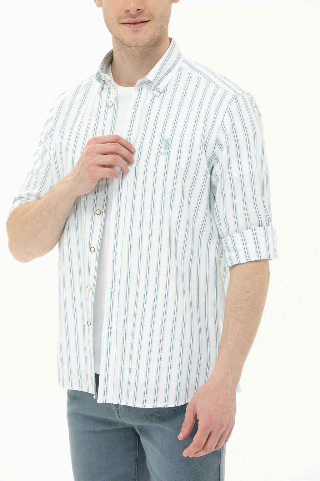 Мужская рубашка Saks Узунколь - U.s. polo assn фото 13