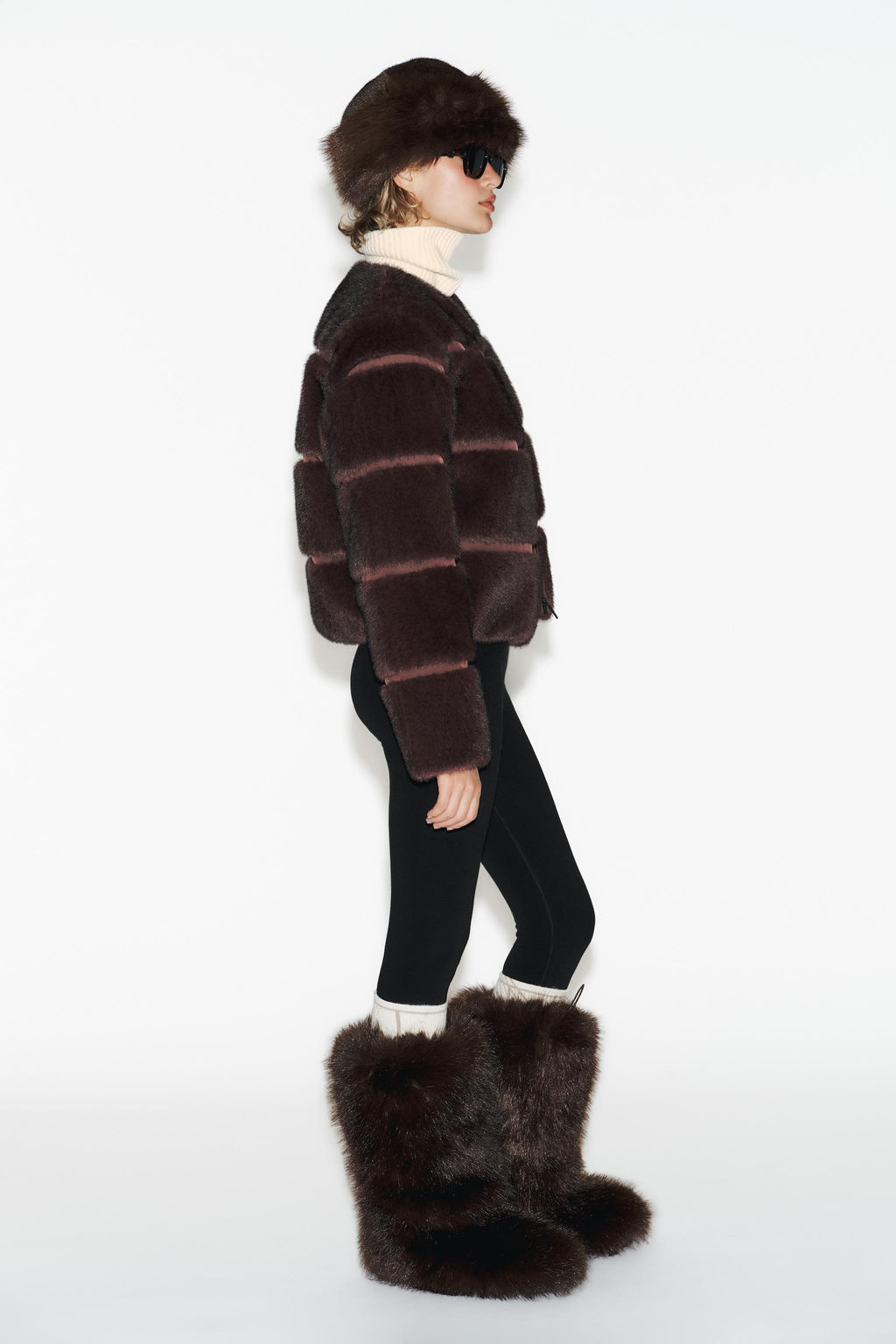 SHORT FAUX FUR COAT HEIQ XREFLEX SKI COLLECTION