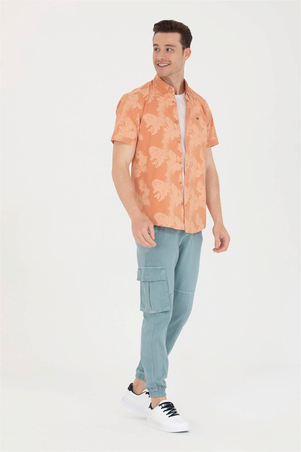 Мужские брюки из плотной ткани мятного цвета - U.s. polo assn фото 10