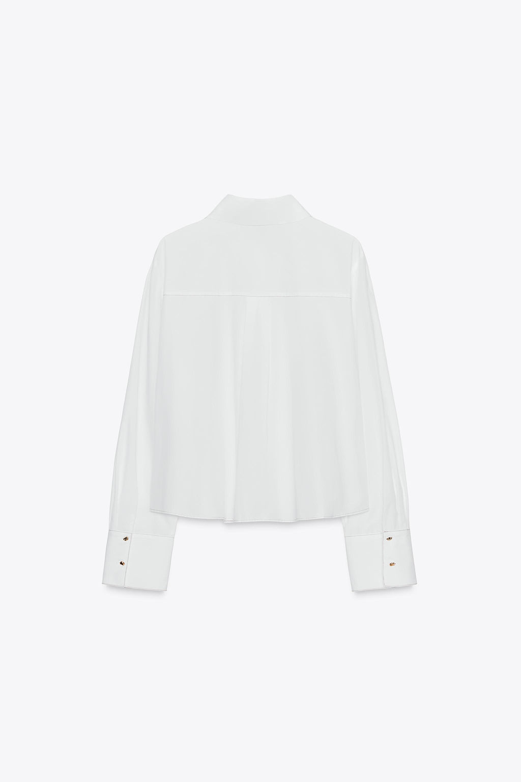 TOPSTITCHED POPLIN SHIRT - Zara фото 7