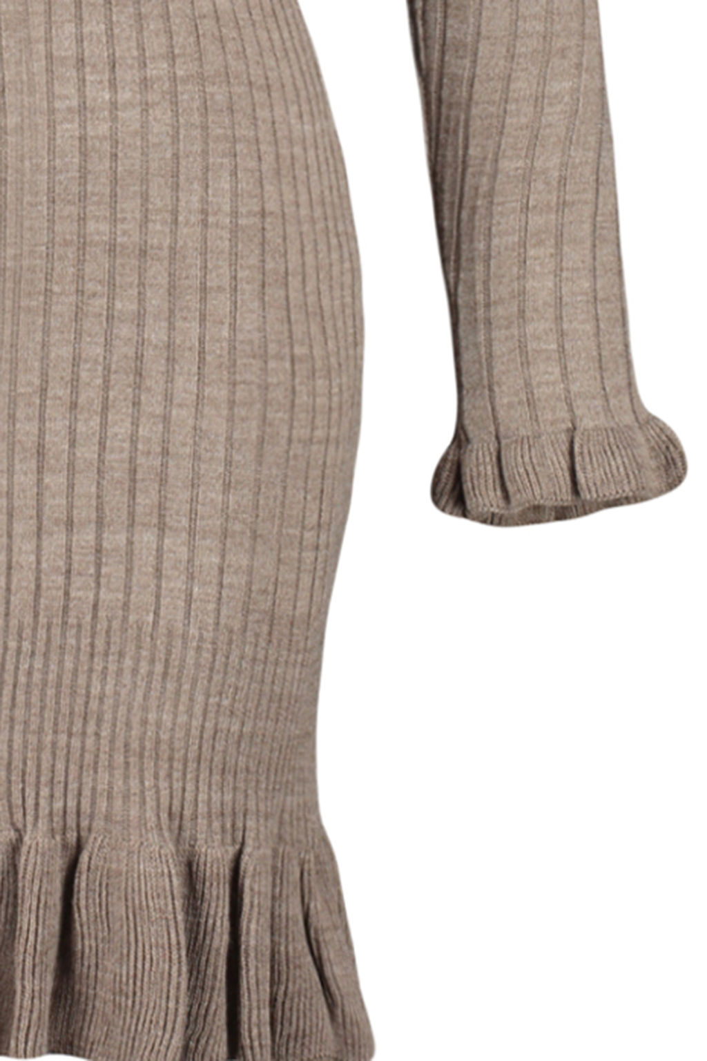 TRENDYOLMILLA K?rm?z? Mini Triko Etek Ucu Detayl? Elbise TWOAW24EL00468 фото 8