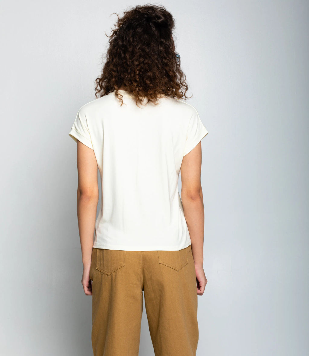 Футболка #КТ1016 (1)-1, кремовый