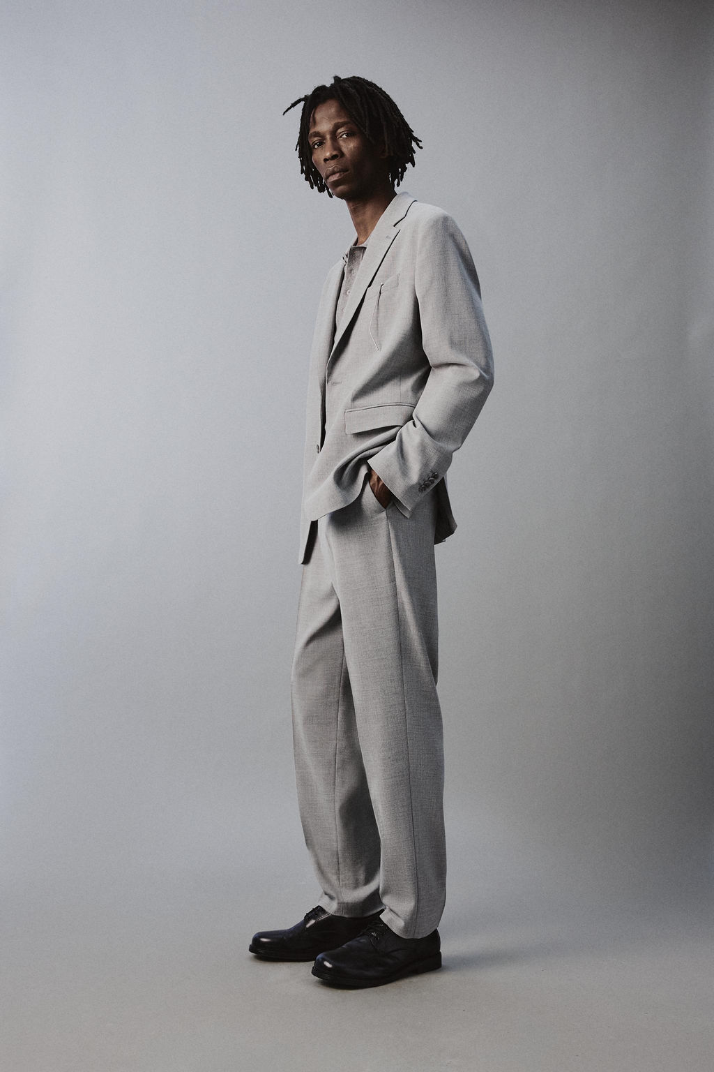 BLAZER TRAJE ESTRUCTURA / Gris claro - Zara фото 4