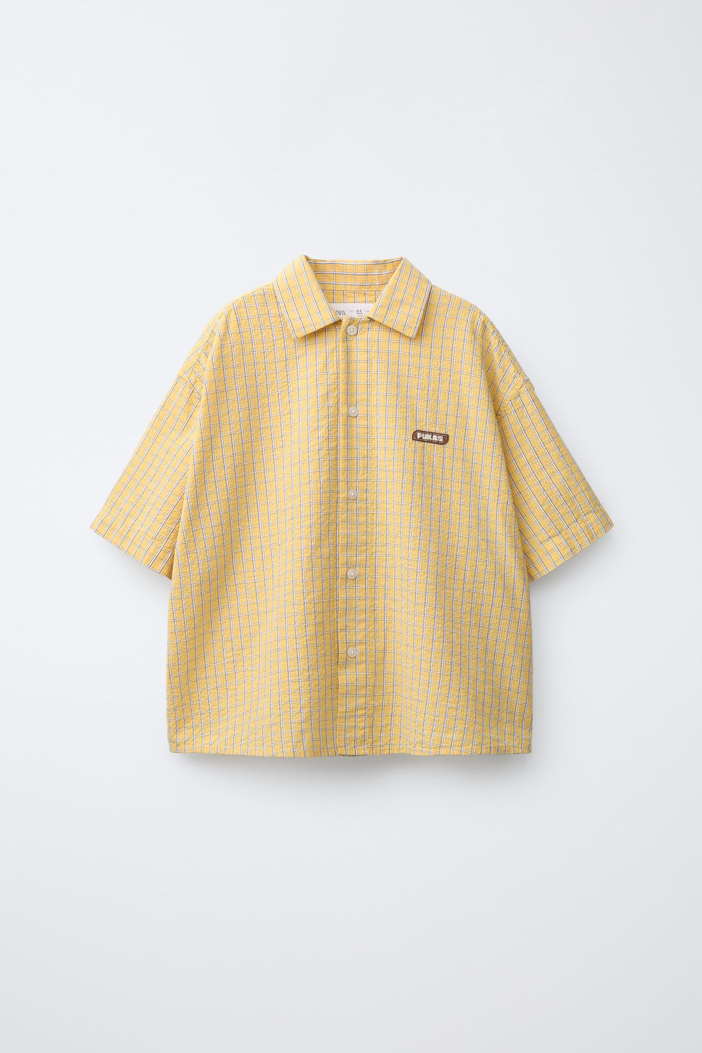 CAMISA ESTAMPADO CUADROS PUKAS SURF / Naranja