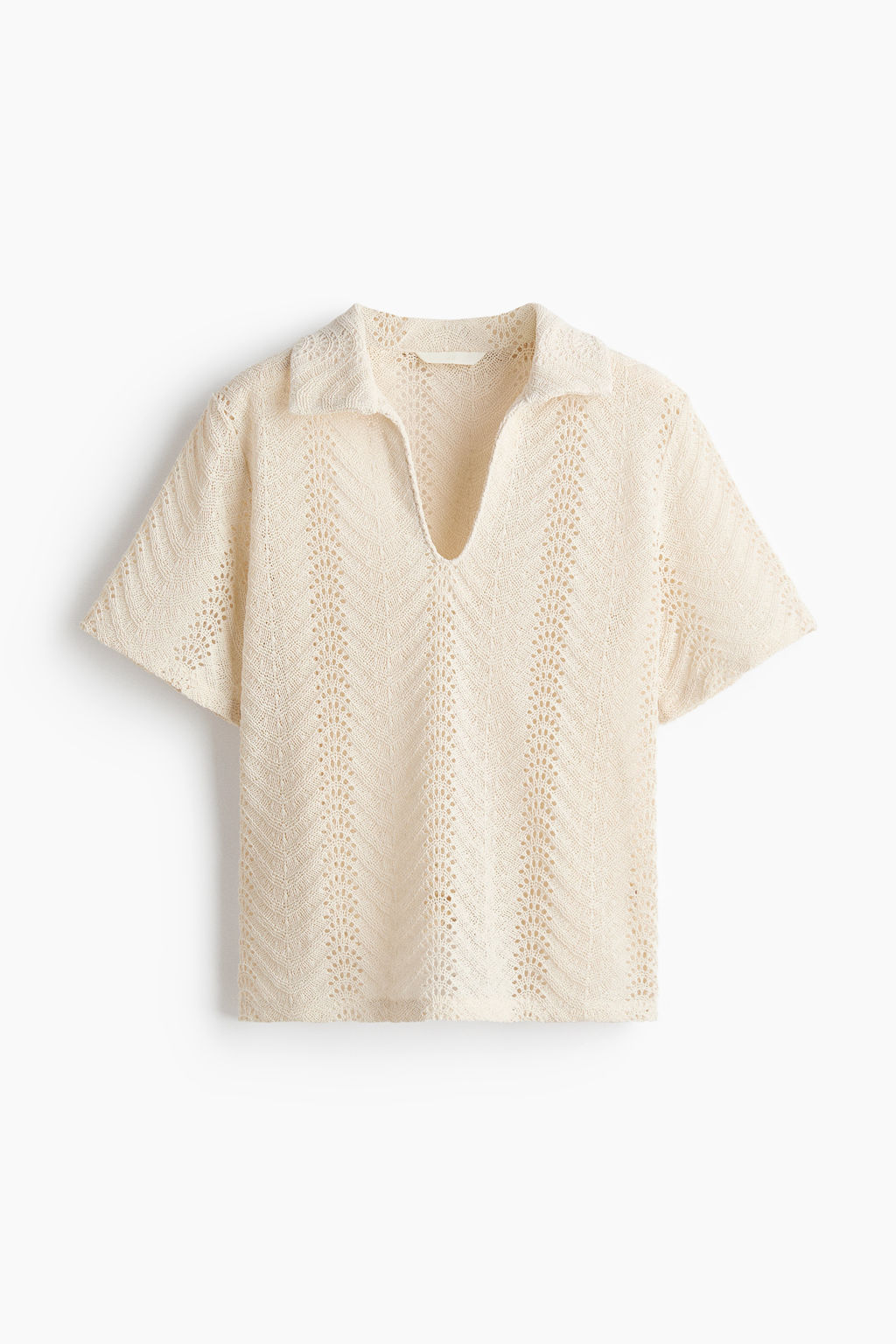 Polo efecto crochet - H&m фото 3