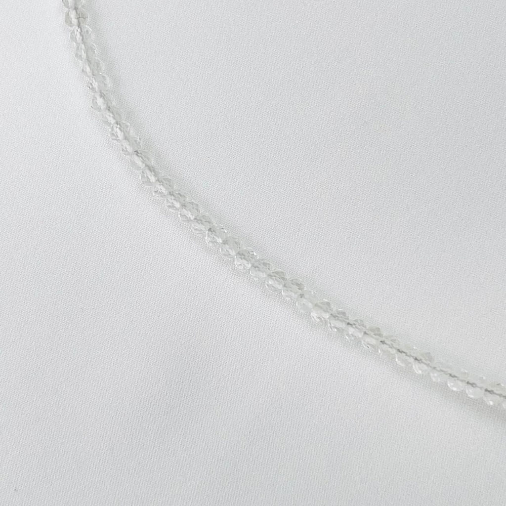 Колье "Небесная Гармония" из Горного Хрусталя и Аквамарина 38 см +