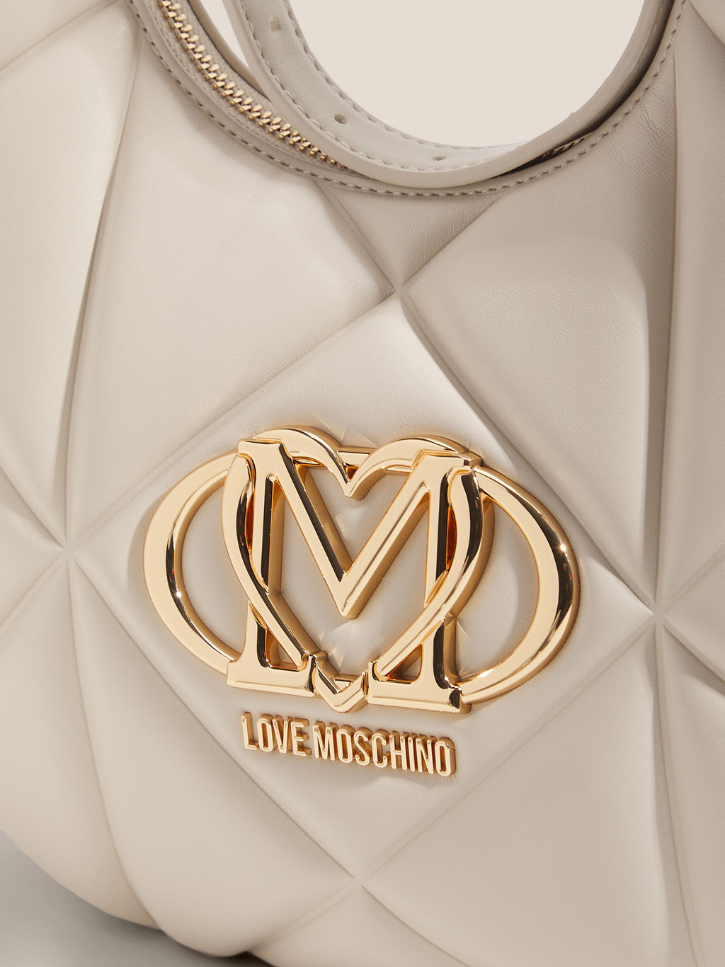 Женская сумка на плечо LOVE MOSCHINO EMBOSSED Q Артикул 4561031, молочно-белый  фото 2