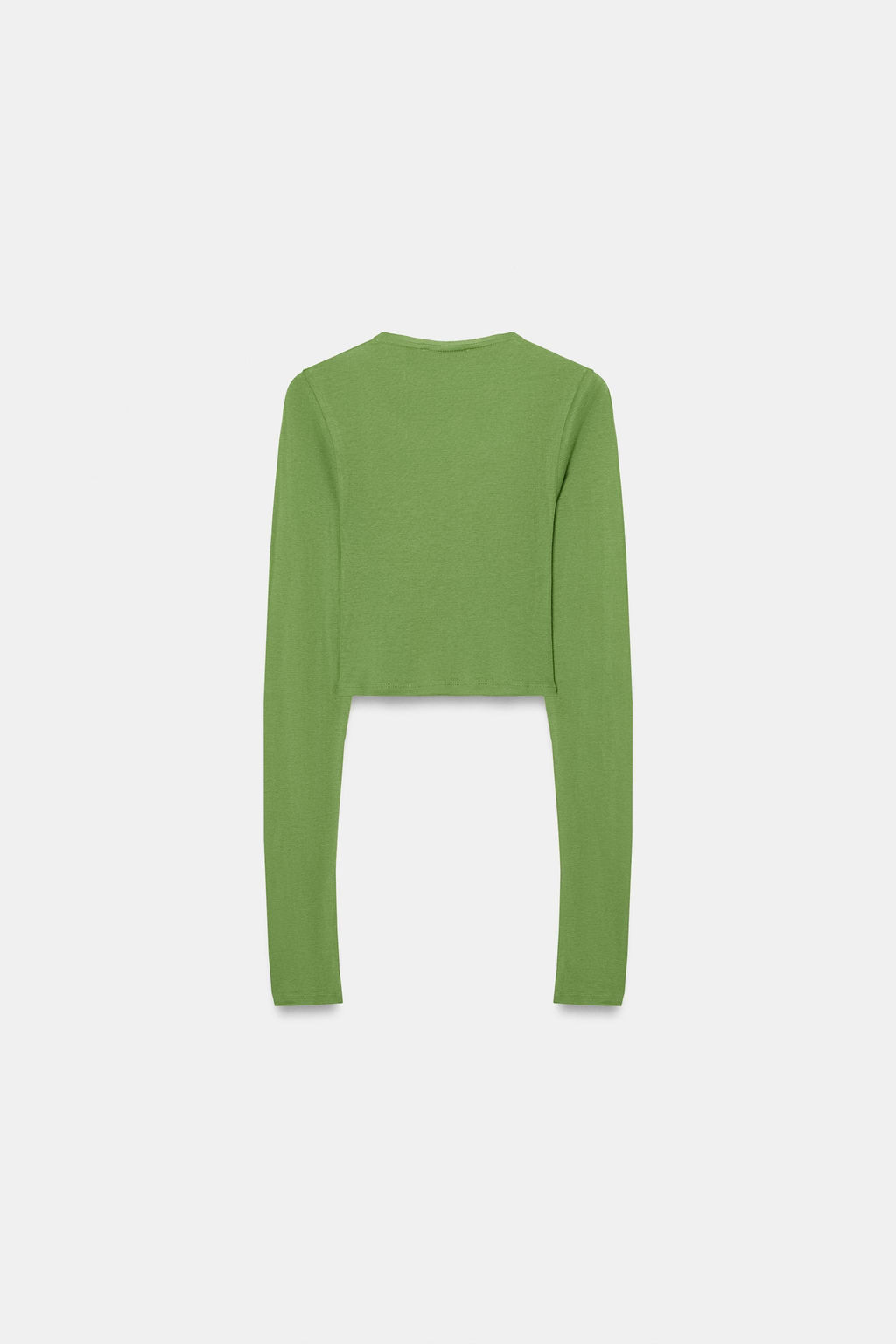 CAMISETA CROPPED SUPIMA® / Verde - Zara фото 6