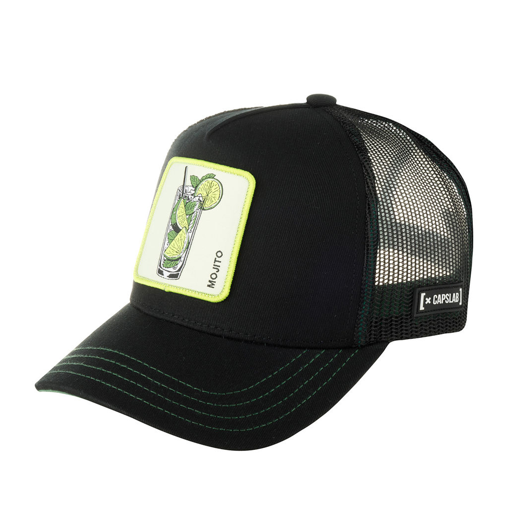 Бейсболка CAPSLAB арт. CL/0/1/CAS2/MO1 Cocktails Mojito (черный / салатовый)