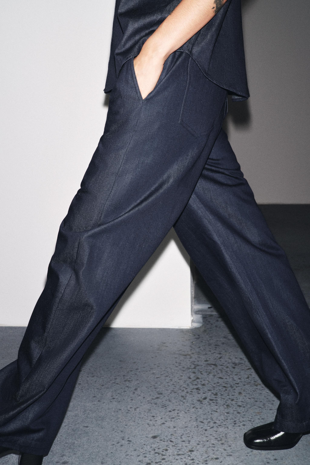 ZW COLLECTION DENIM JOGGERS - Zara фото 3