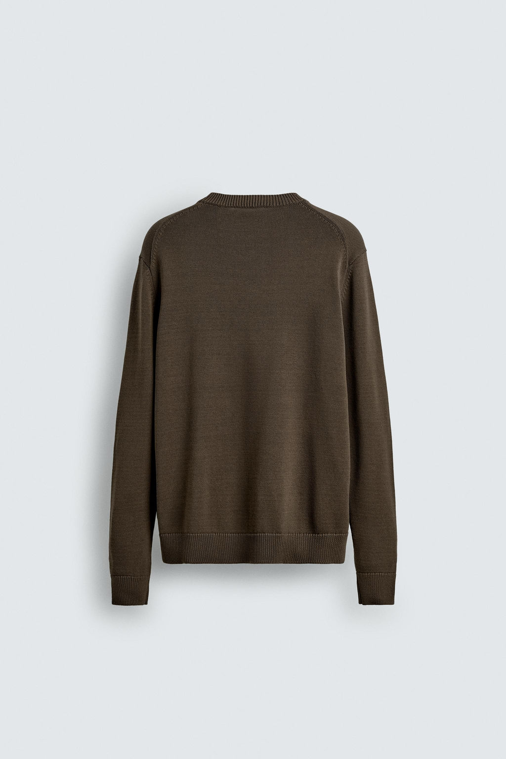 JERSEY REGULAR FIT ALGOD?N / Marr?n - Zara фото 8