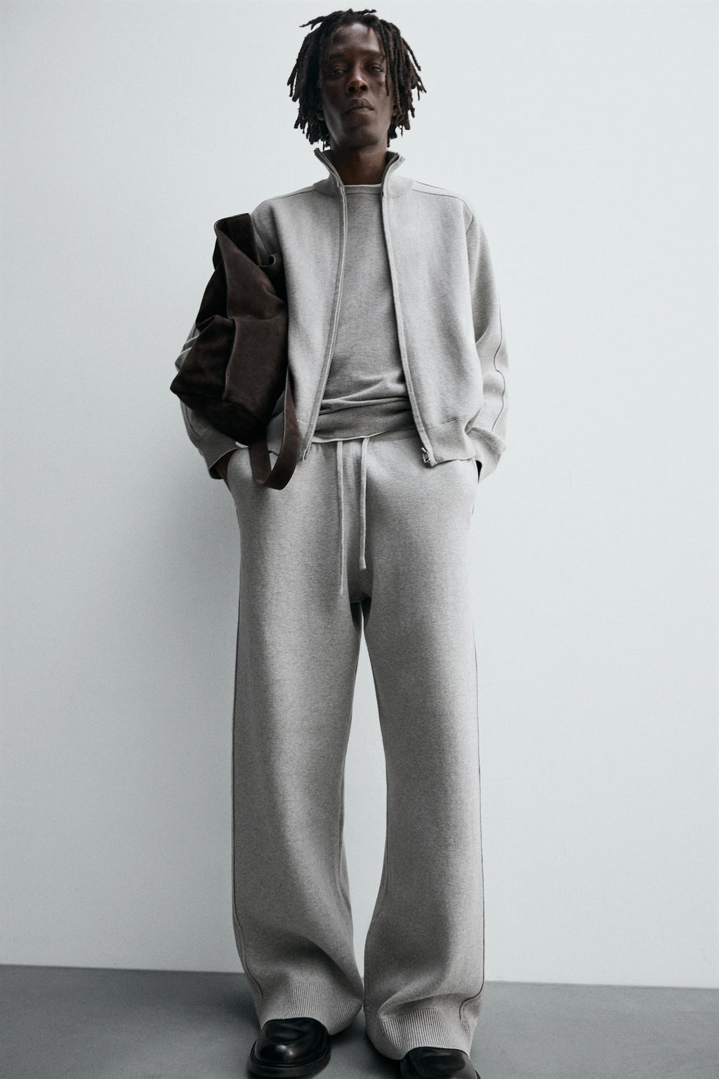 KNITTED WIDE-LEG TROUSERS - Zara фото 5