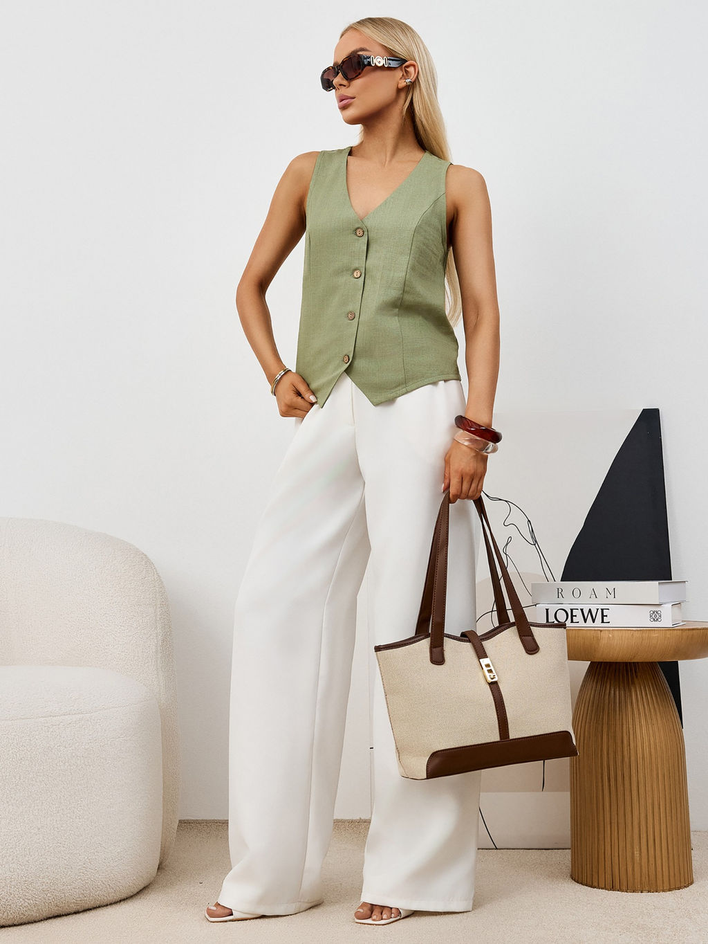 Жилет Аманти-1 из льна с вискозой - Виотекс фото 24