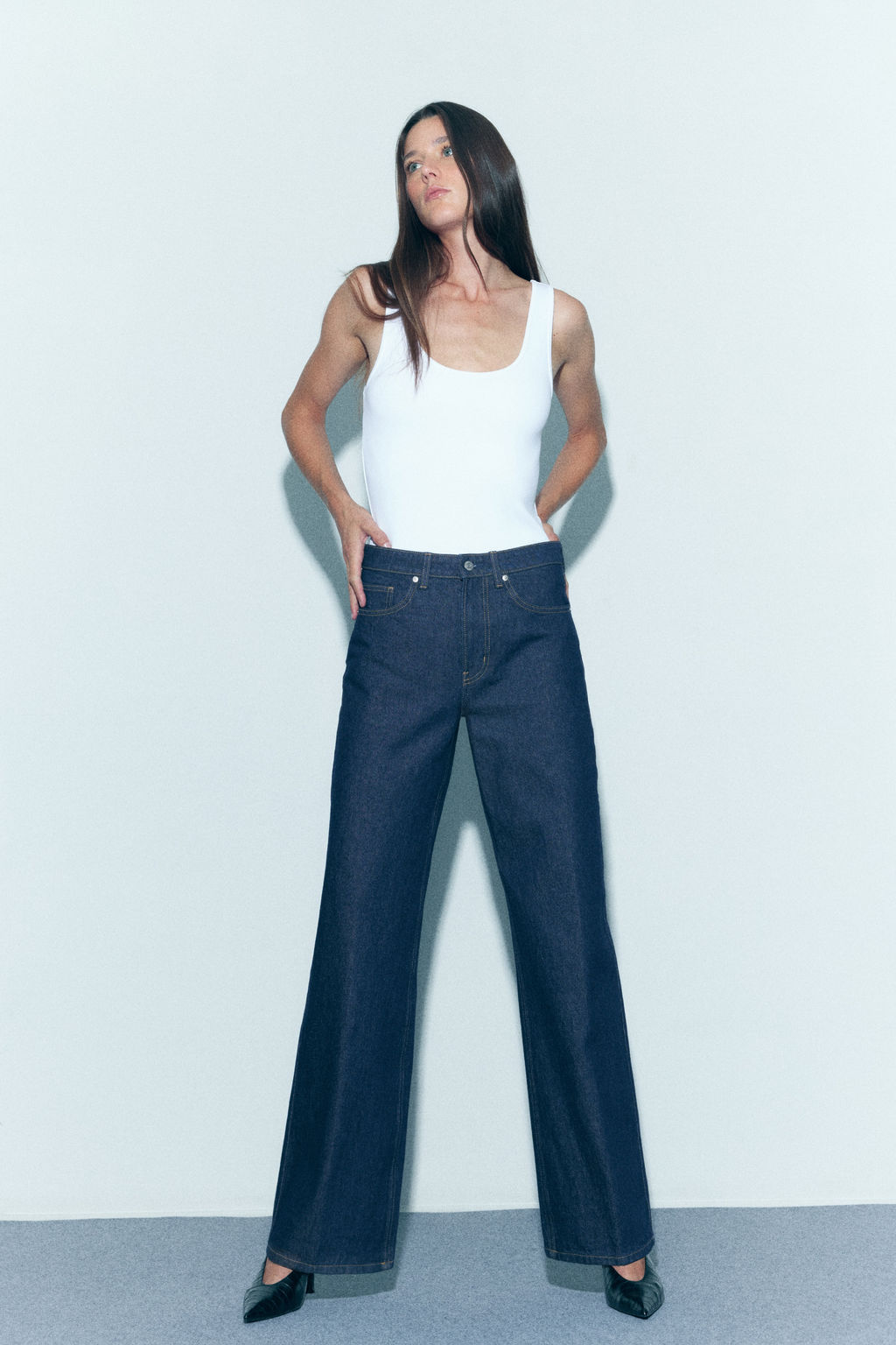 Wide High Waist Jeans - H&m фото 16