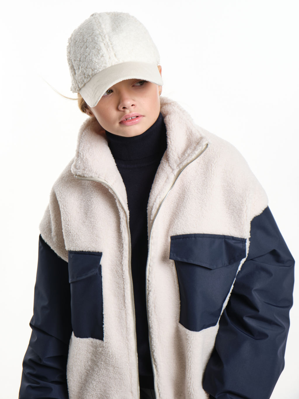 Джемпер Тедди на молнии 33-8231 касар/синий - Mini maxi фото 12