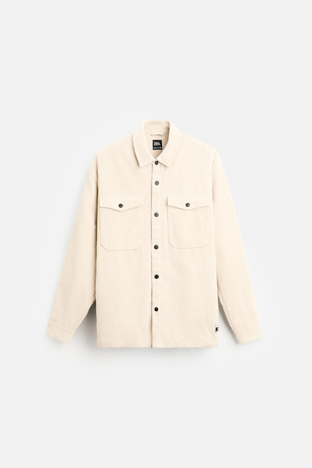 PADDED CORDUROY OVERSHIRT - Zara фото 24