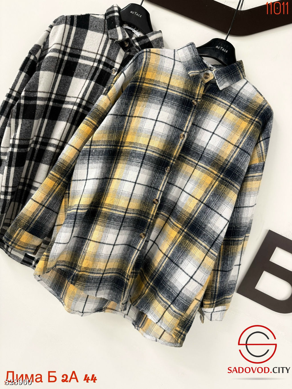 Рубашка женская в клетку