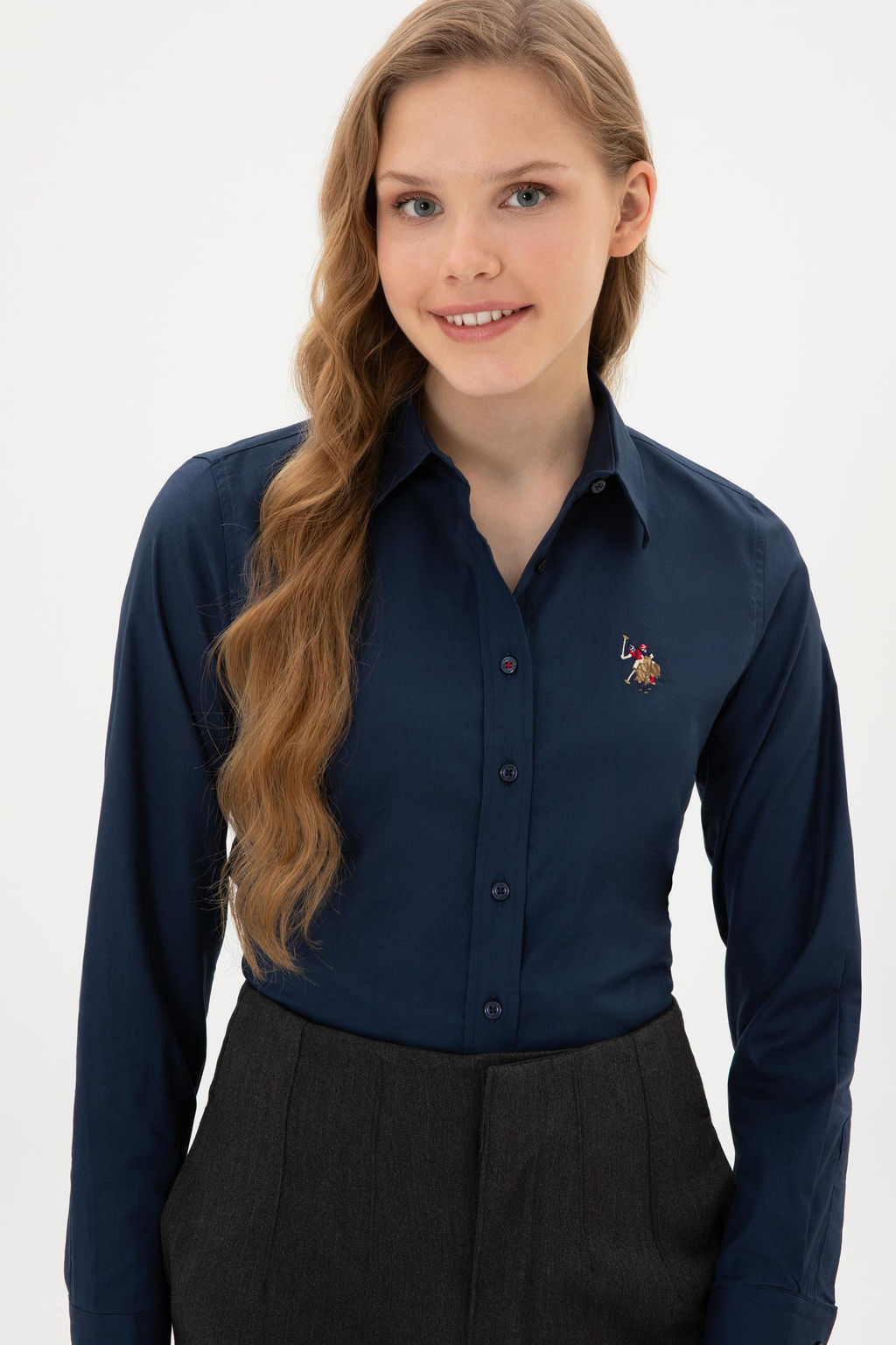 Kad_n Lacivert Uzun Kollu Basic G_mlek Sepette S_rpriz _ndirim - U.s. polo assn фото 2