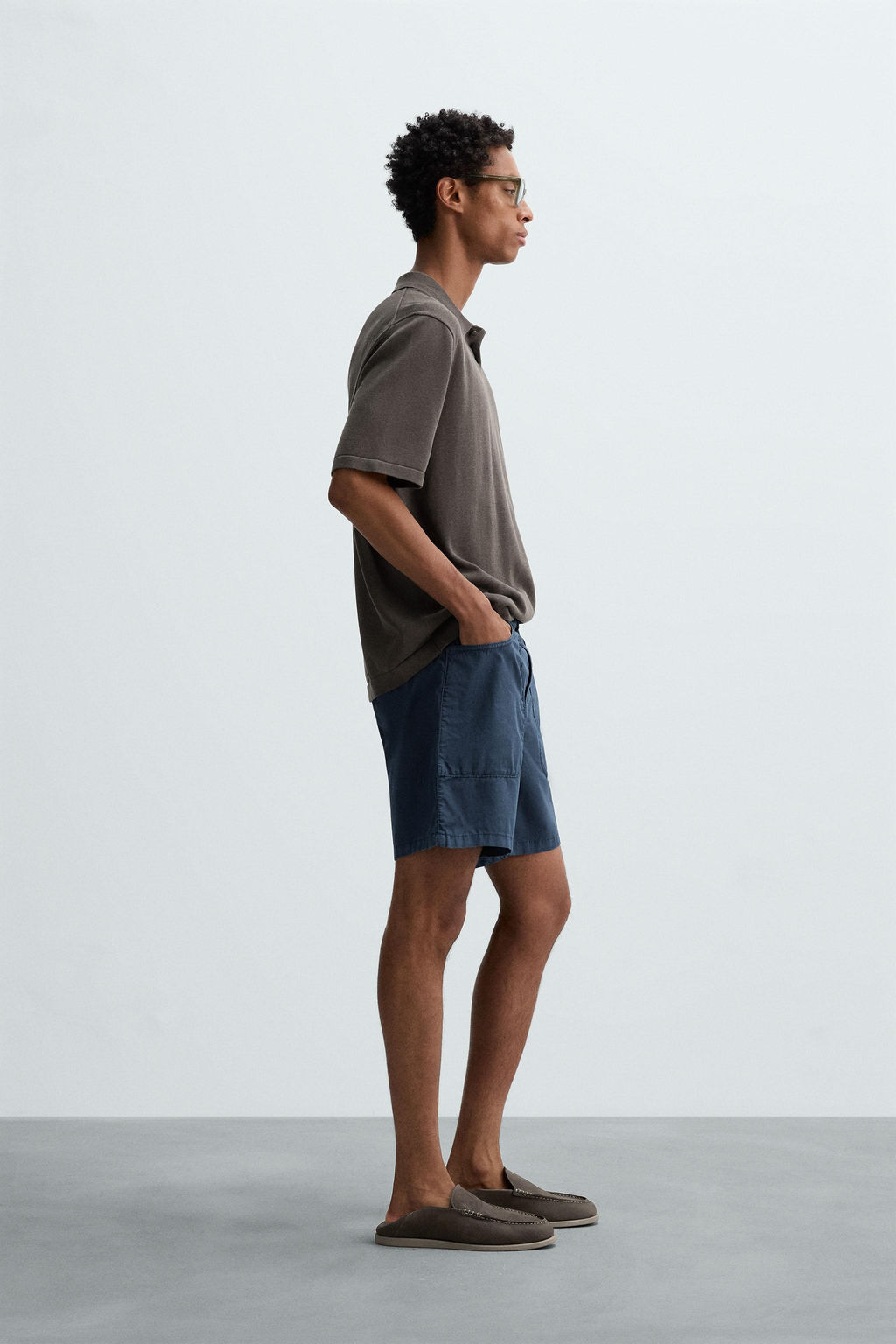 COTTON BLEND KNIT POLO SHIRT - Zara фото 4