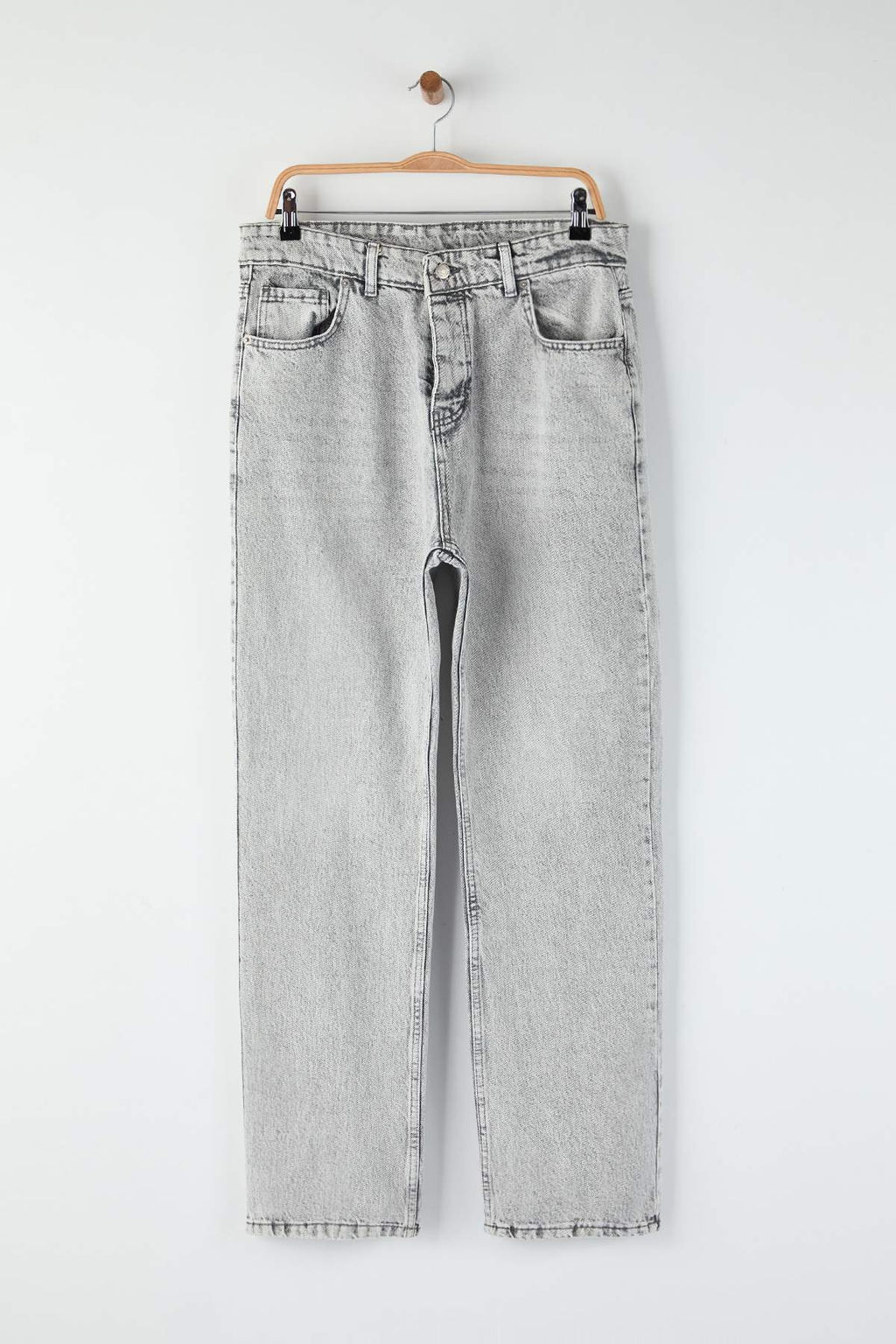 TRENDYOL MAN Ac?k Mavi %100 Pamuk Baggy Fit Jeans Bol Kot Pantolon TMNAW24JE00027 - Trendyolmilla фото 63