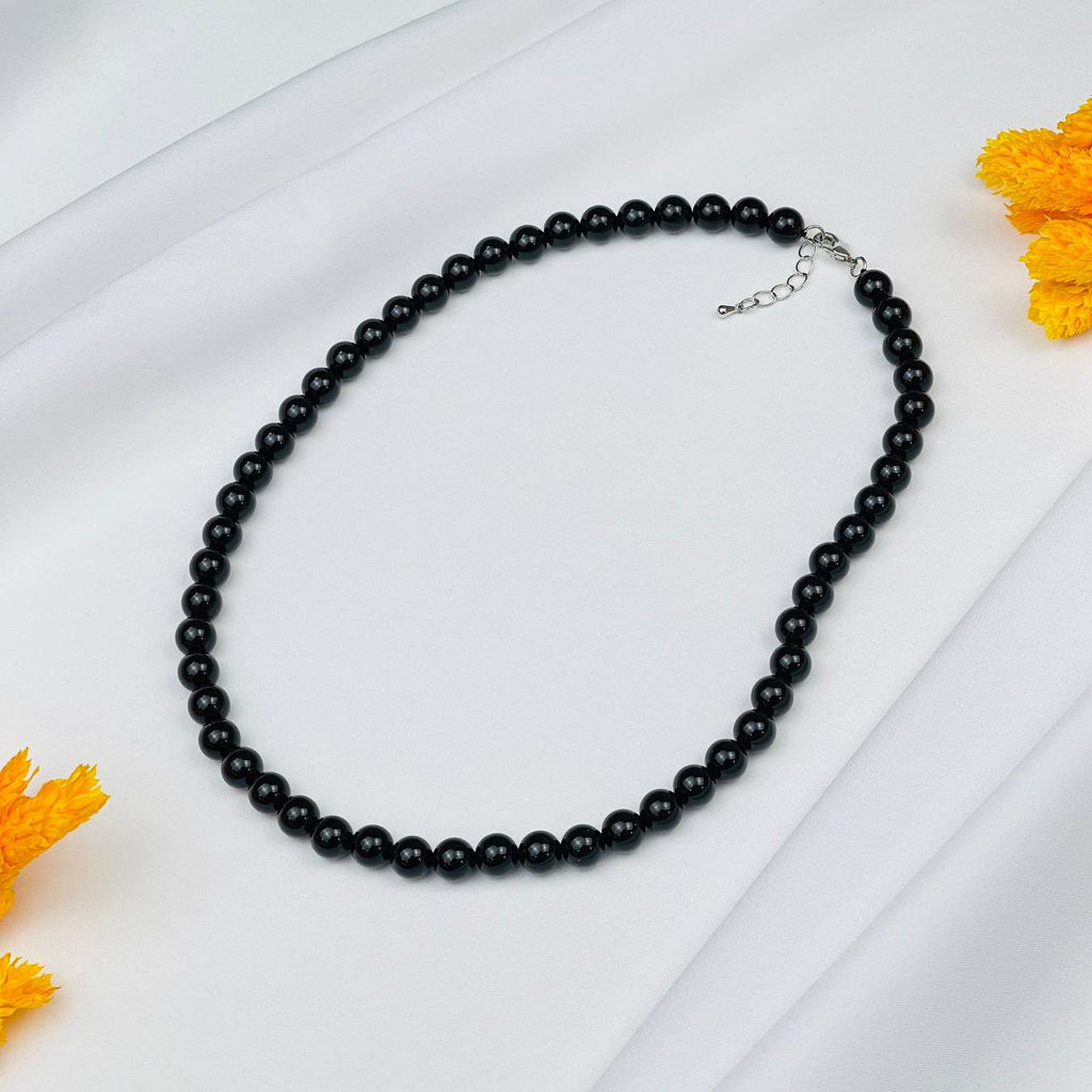 Колье из черного Агата 46 см +