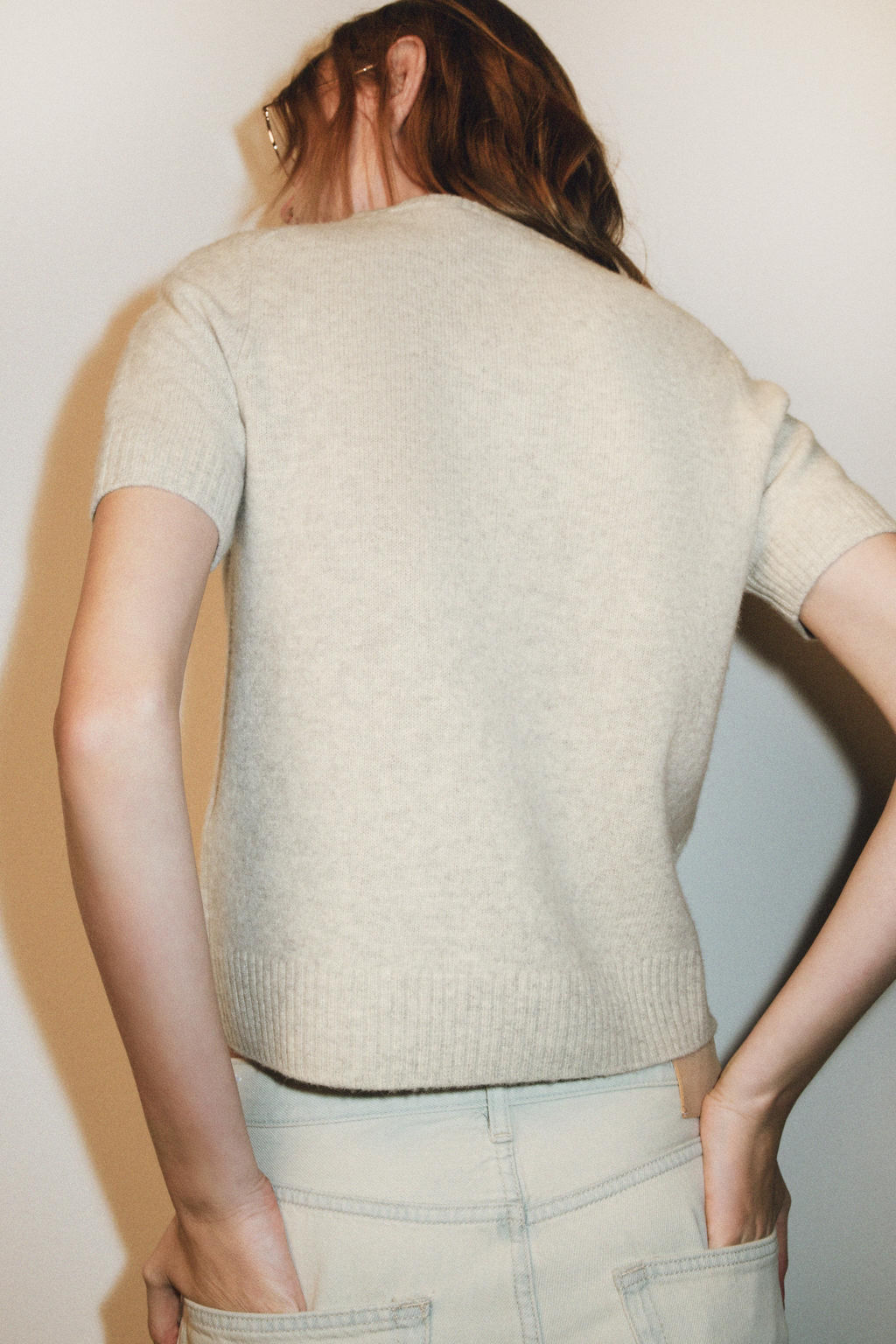 100% WOOL SHORT SLEEVE JUMPER - Zara фото 3