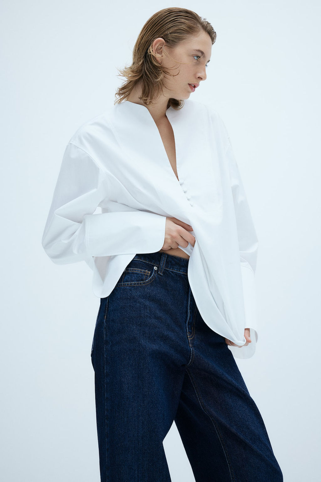 Vaquero recto con vuelta - H&m фото 4