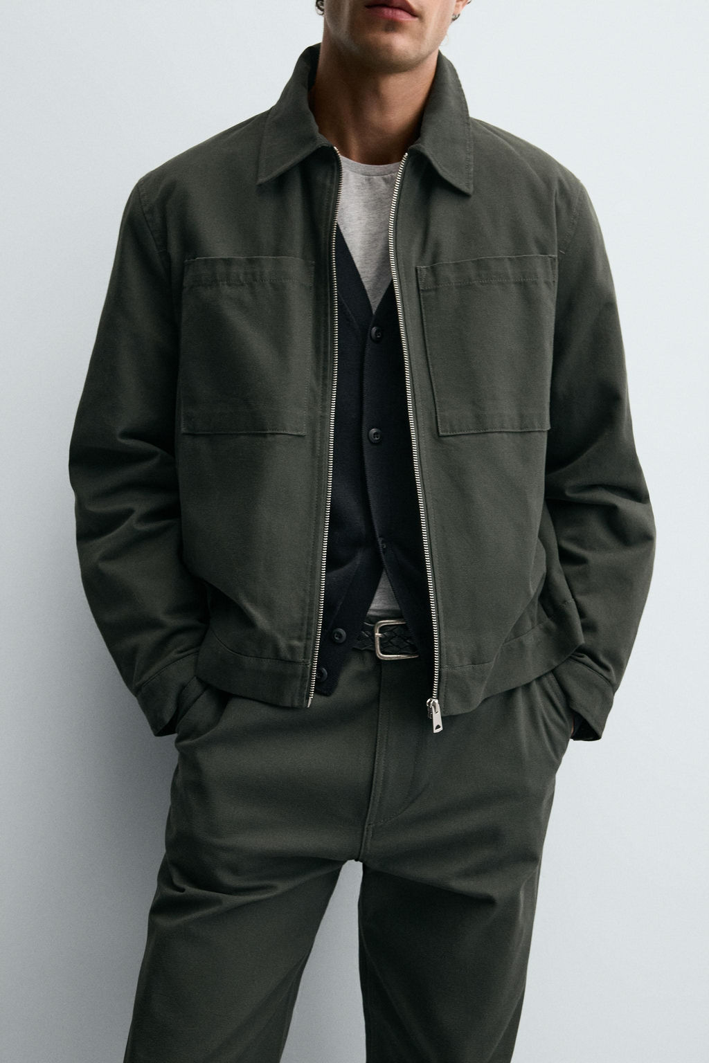 QUILTED OVERSHIRT WITH POCKETS - Zara фото 5