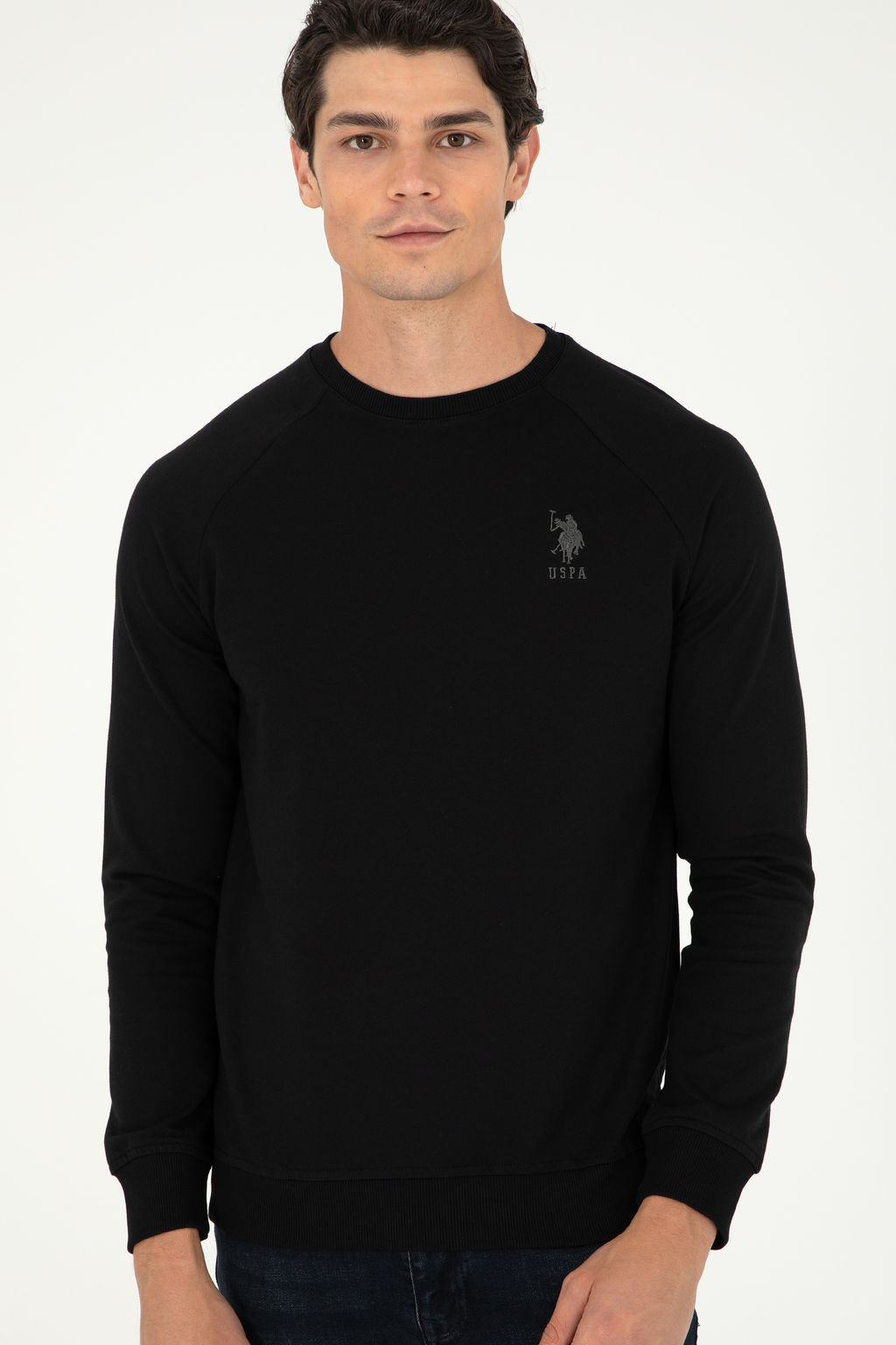 Мужской черный базовый свитшот Неожиданная скидка в корзине - U.s. polo assn фото 16