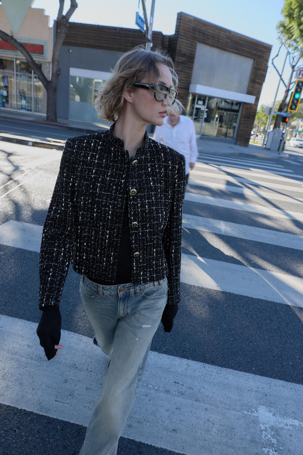 TEXTURED METALLIC THREAD BLAZER - Zara фото 14