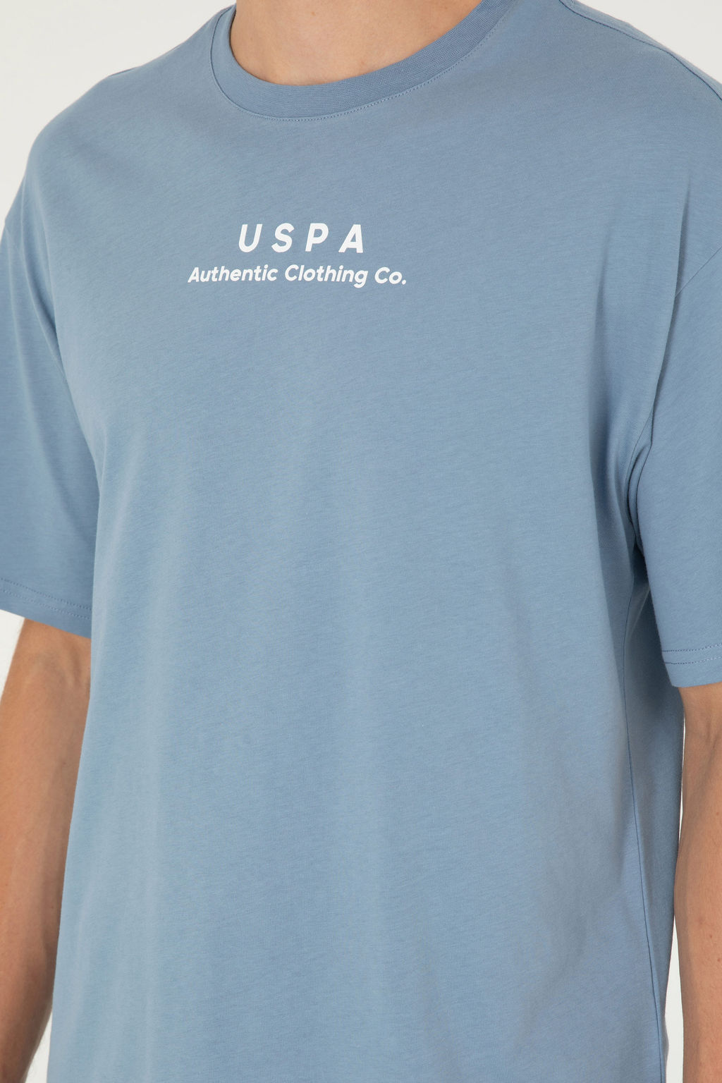 Футболка мужская U.S. Polo Assn цвета индиго хлопок  фото 13