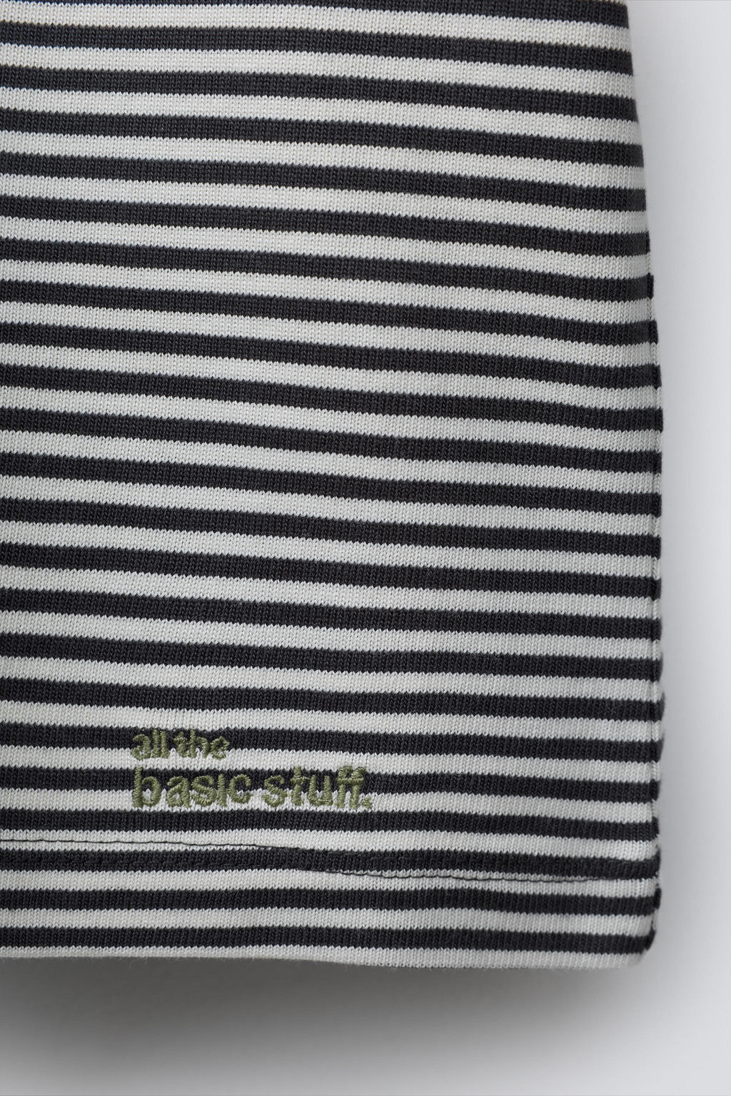 HEAVYWEIGHT STRIPED T-SHIRT WITH EMBROIDERED TEXT - Zara фото 9