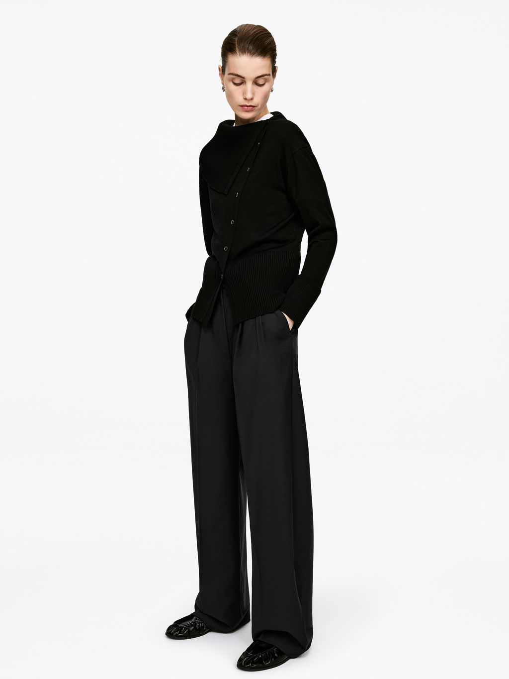 Pantalones de sastre anchos - H&m фото 8